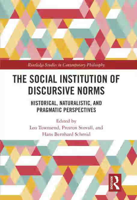 预售 按需印刷 the social institution of discursive norms