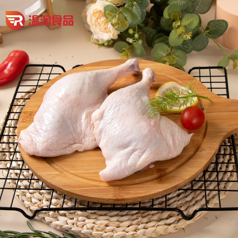 温润食品生鲜鸭腿1kg 精切新鲜冷冻生鸭腿 鸭肉生鲜 卤味卤煮火锅年货