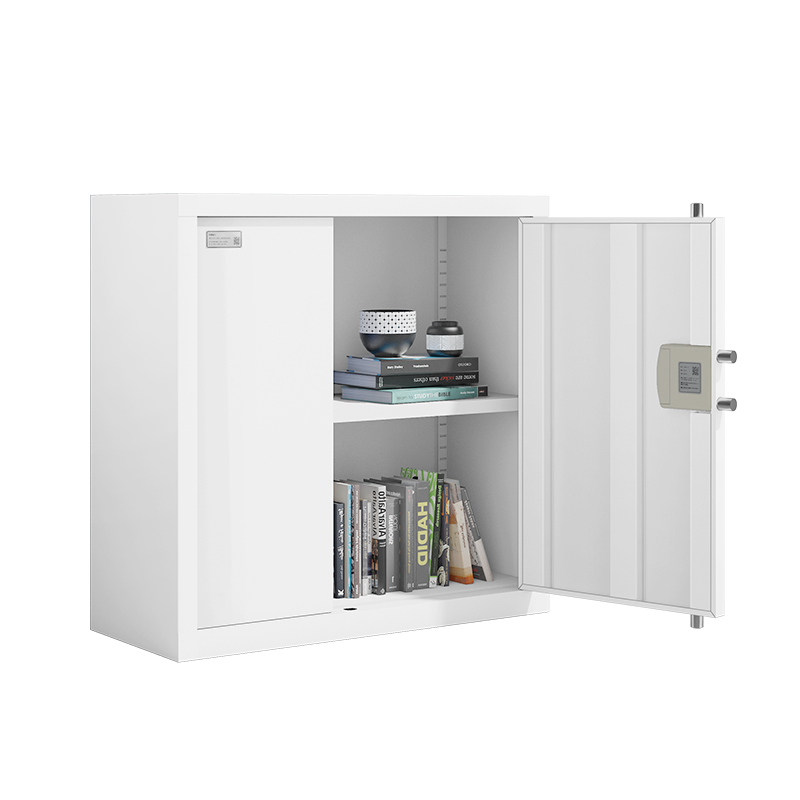 美亿莱 保密柜电子密码柜办公资料档案柜保密文件柜钢制加厚密码锁文件柜灰白色国保锁单节保密柜无抽屉