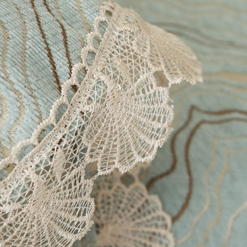 珂米雪尼尔沙发盖布全盖套罩四季通用防滑北欧网红沙发巾夏季2023新款 水波纹-绿 180*300cm(三人位/大贵妃位)