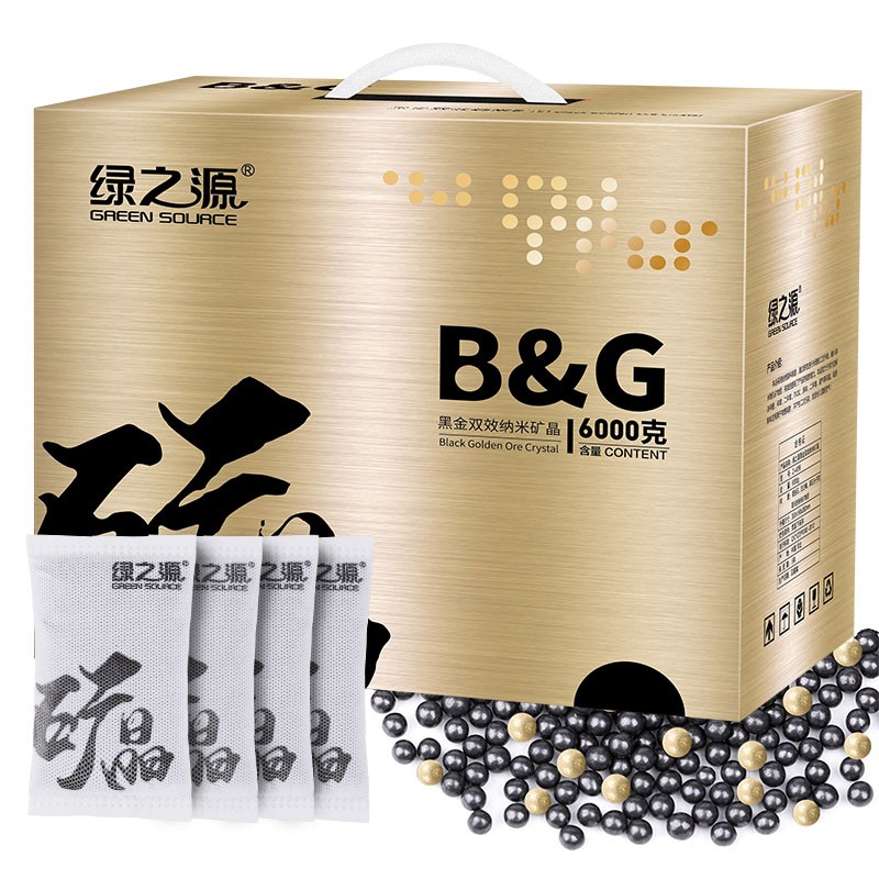 绿之源绿之源 活性炭包除甲醛黑加金纳米矿晶6000g家车用除臭去异味