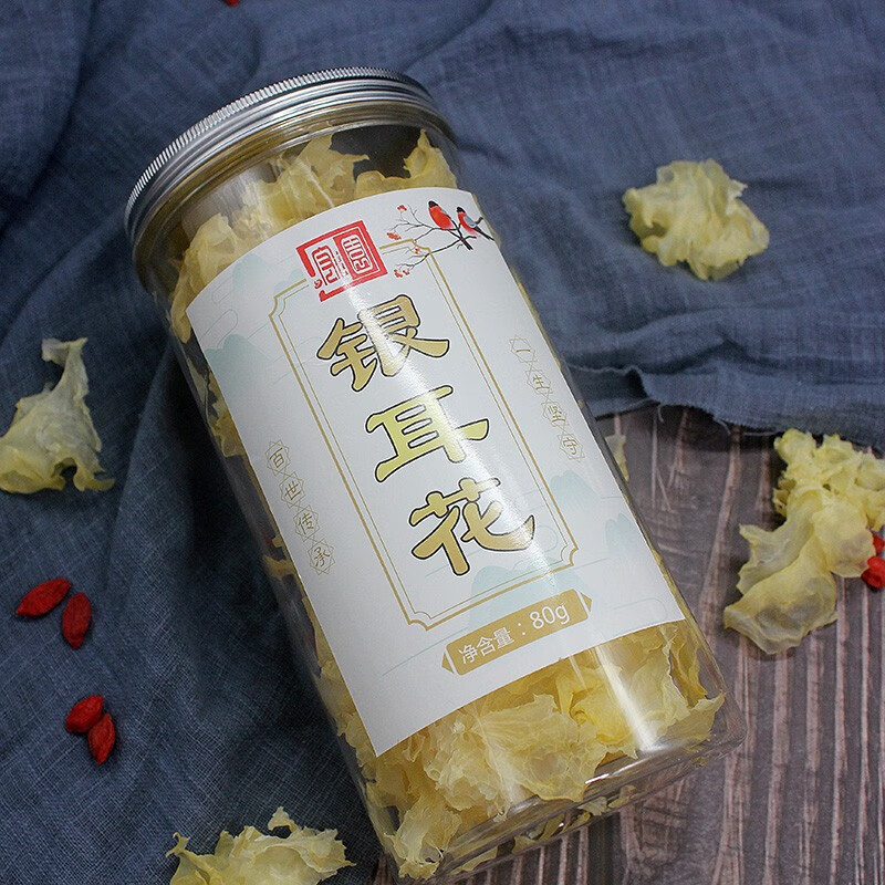 花农氏禾澹 银耳花福建干货特产熬汤巨补80g/罐 80g/罐