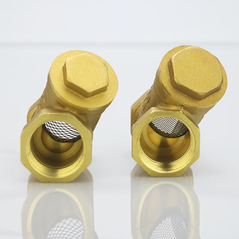 全铜y型过滤器dn15增压水泵20中央空调25暖气管道32过滤网阀门4分 明