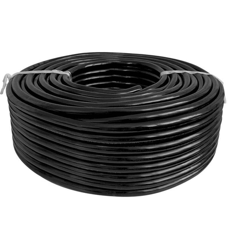 5 4 6平方2 3芯电线电缆线户外护套线100米 黑色2芯2.5平方50米带套