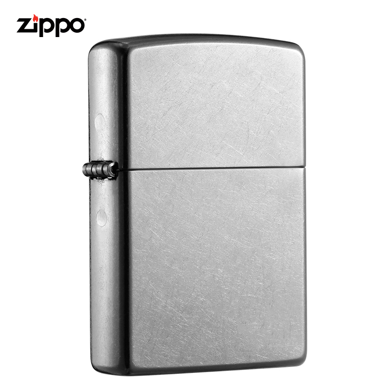 美国进口 之宝（zippo） 防风煤油打火机不含油   207花砂镀铬 品牌直供原装正版
