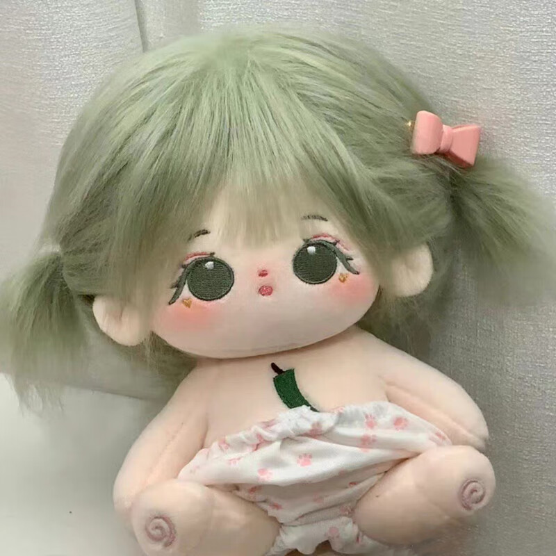丸菜无属性周边毛绒公仔骨架玩偶送女生生日礼物 裸娃炸毛 (护理液
