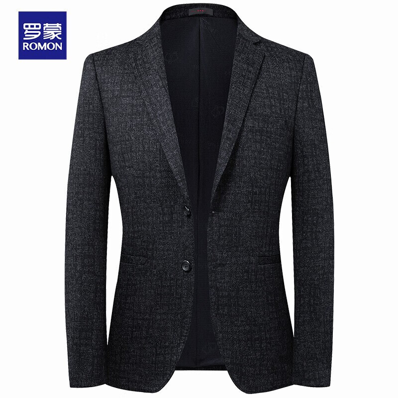 罗蒙 西服男修身春秋款商务青年弹力小西服休闲男士单西外套夹克正装职业装上衣西装结婚礼服 灰色 185/2XL使用感如何?