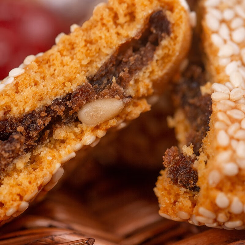 和合 叶受和松子枣泥麻饼 饼干糕点苏州特产小吃 休闲零食礼袋土特产