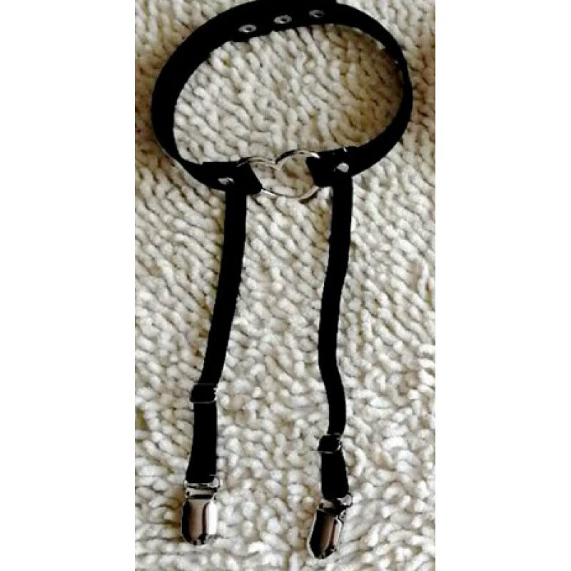 性感哥特风颈环吊带 内衣配饰 抹胸连身袜吊带 内衣吊带 双头颈环吊带