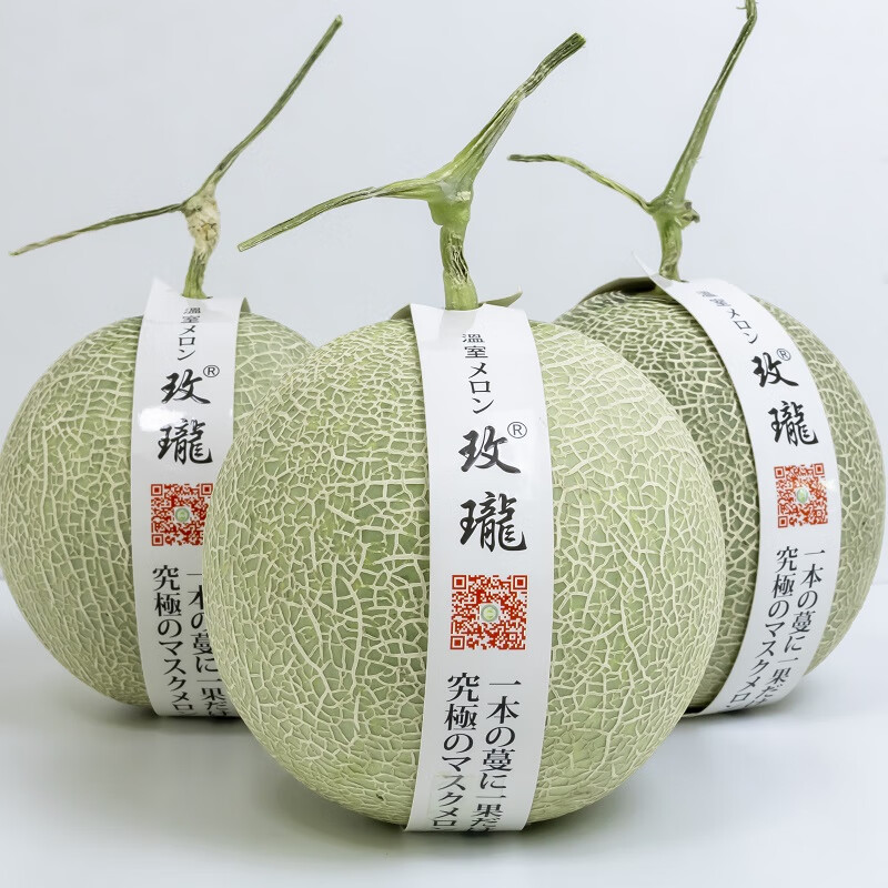 译蒙之味【顺丰】海南玫珑网纹蜜瓜新鲜网纹瓜孕妇当季口口蜜冰淇淋甜瓜 净重5-5.5斤【2枚礼盒装】顺丰