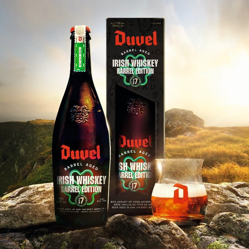 督威（DuveL）过桶陈酿精酿啤酒 附带品鉴杯 新老版本随机发货 750mL 1瓶
