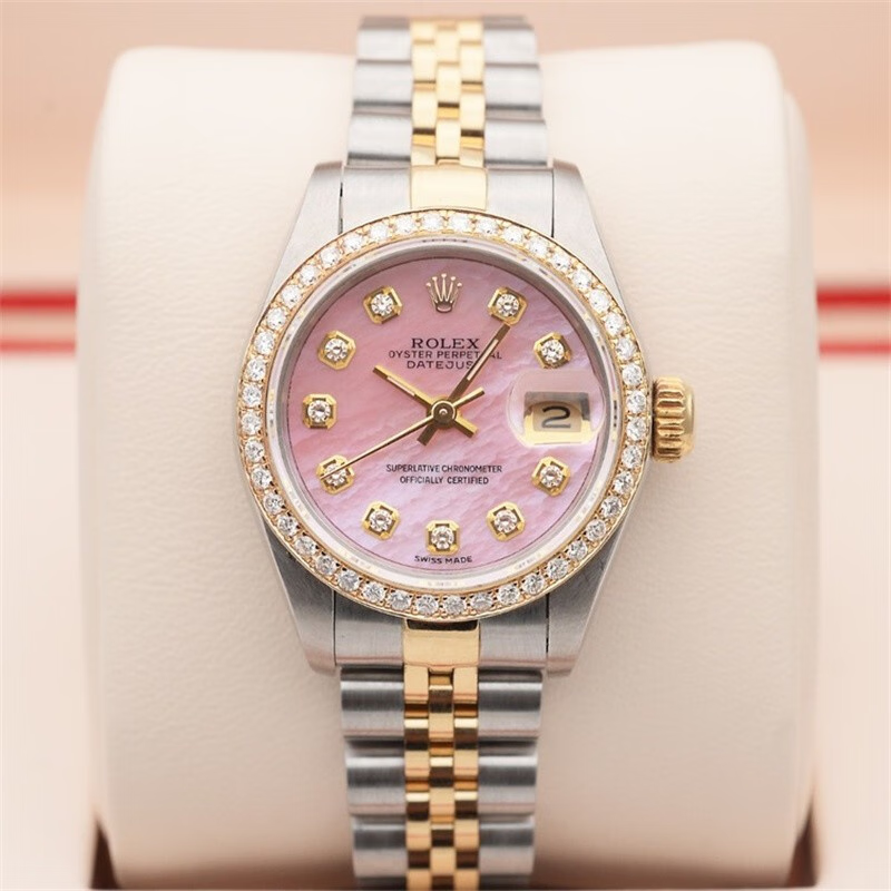 【二手99新】劳力士女表日志系列69173自动机械手腕表18k黄金 精钢 内