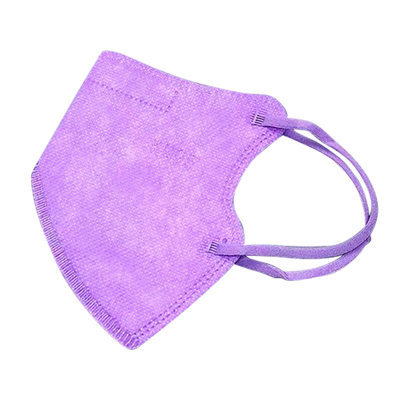 飞尔 一次性防护口罩 呼吸防护彩色口罩 50只/盒【紫色款独立包装】