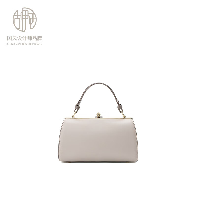 古伊西中国风女包手提包牛皮单肩手拎包绣花旗袍包生日礼物妈妈包夹子包 石蕊红+送礼品袋+代写贺卡