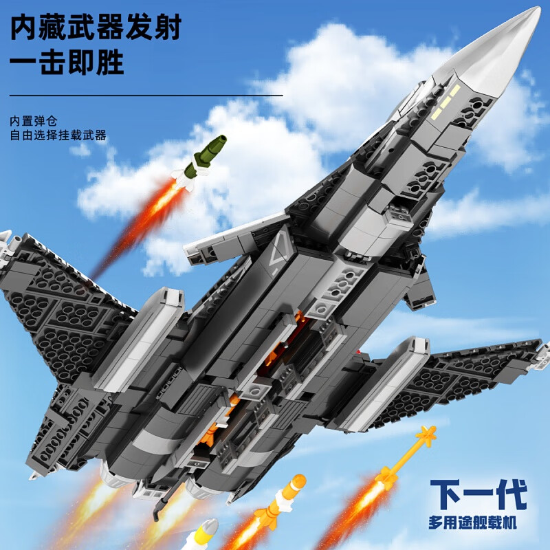 乐高天航空母舰战斗机6代多用途航母舰载机 下一代多用途舰载机