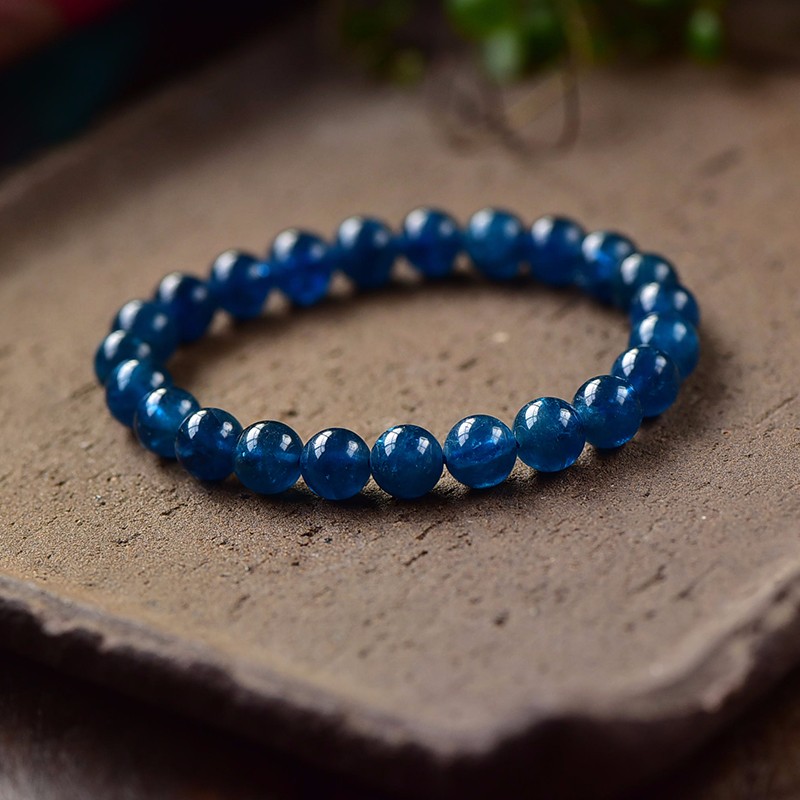 旭元天然蓝锂辉手串辉石手链男款女款生日礼物 蓝锂辉手链直径7.3mm