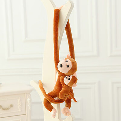 贝伦多长臂小猴子毛绒玩具公仔婚庆抛洒娃娃玩偶抱枕小创意生日礼物礼品 棕色长臂猴 70厘米
