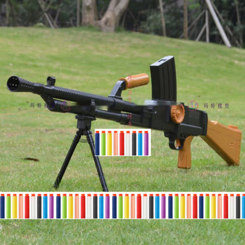 佩伦纳ZB26轻机枪 cs游戏道具枪捷克产模型电动枪软弹连发军迷可发射模 木纹 标准配置