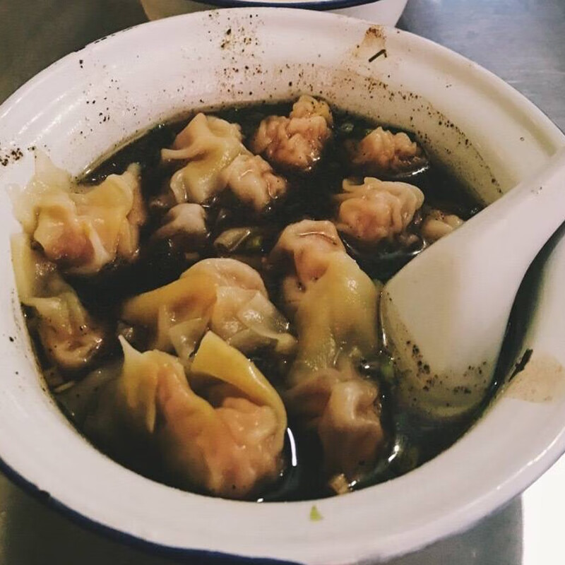 虎钢馋高邮鲜肉小馄饨手工现做扬州虾籽馄饨只送调料江浙沪份 江浙沪