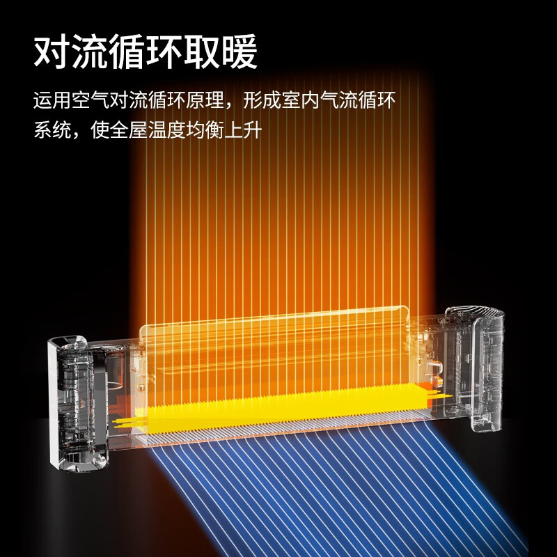 大宇（DAEWOO）石墨烯踢脚线取暖器/电暖器/电暖气/暖气片/烤火炉家用卧室加湿语音防水电暖风负离子净化移动地暖 DY-QN01（石墨烯语音款）