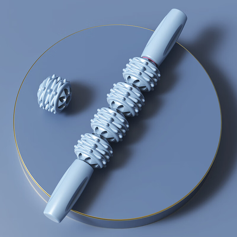 勋狸粑泡沫轴按摩棒儿童狼牙棒泡沫轴滚轴腿部肌肉放松器长高滚轮小腿