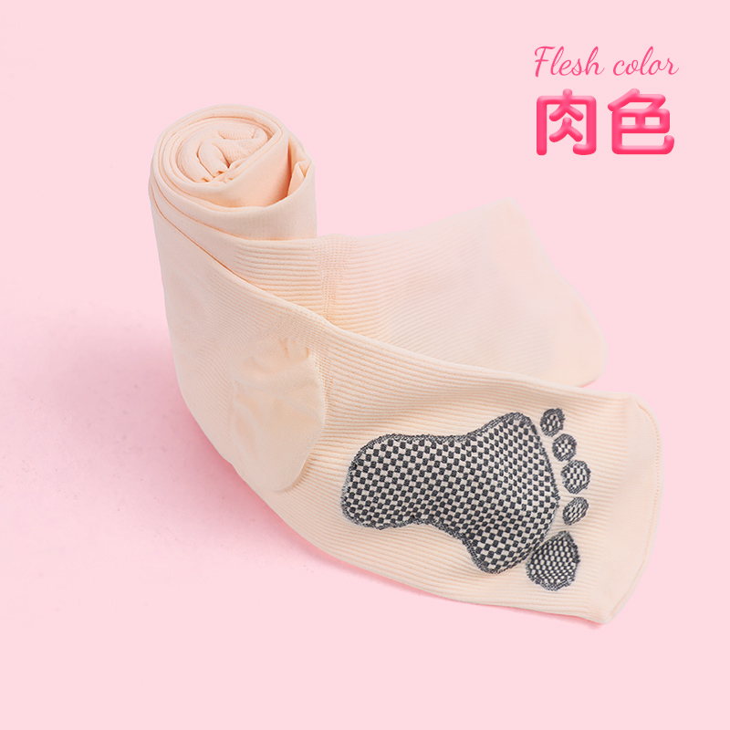 舞蹈袜防滑小脚丫连裤袜女童秋季专业跳舞专用宝宝打底裤丝袜 肉色 s