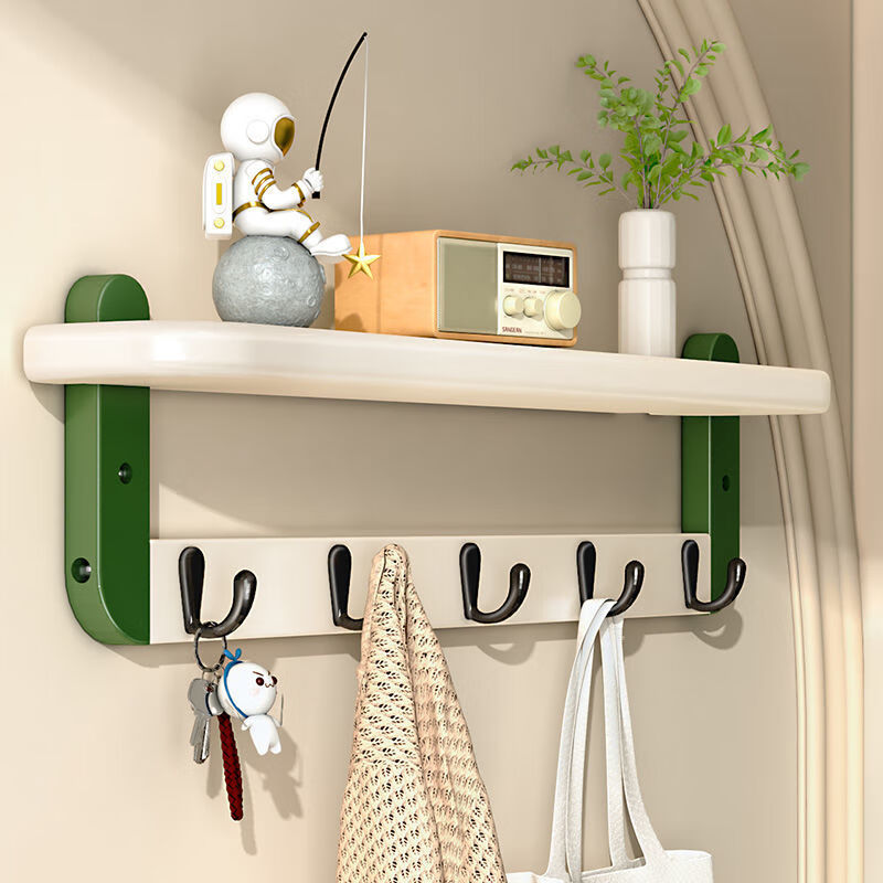 云漫卿挂衣板墙板  挂墙式置物架墙壁装饰板墙板墙上门后挂钩衣架卧室