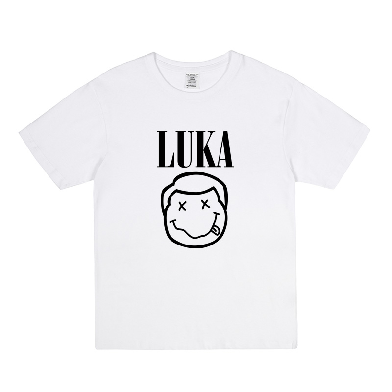 同款n·b·a卢卡东契奇同款卡通头像短袖t恤男独行侠队篮球宽松棉半袖