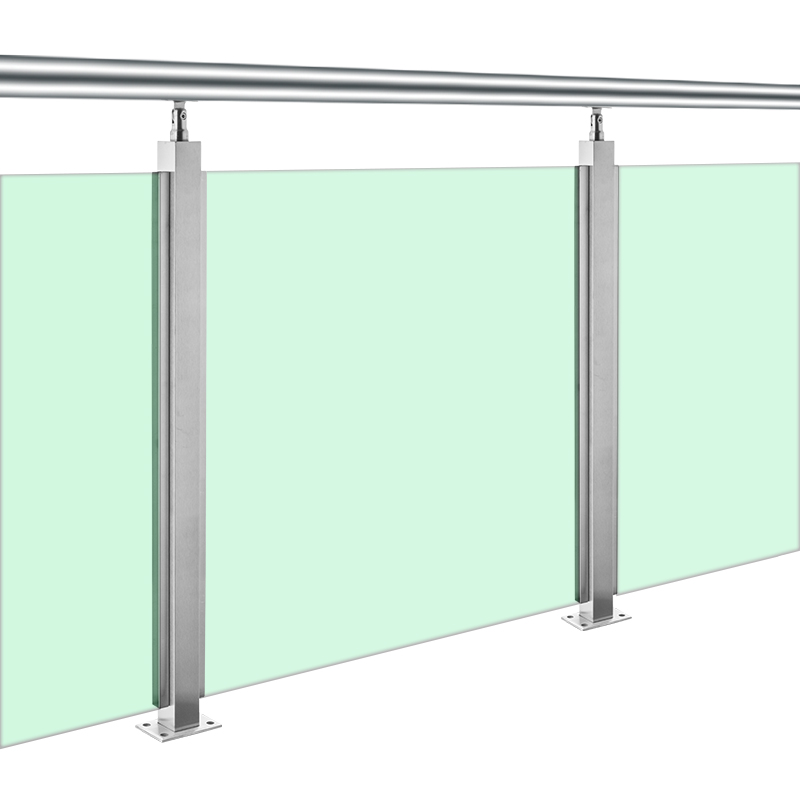 不锈钢楼梯扶手护栏阁楼阳台栏杆自装围栏飘窗卡玻璃 平台304#850高度
