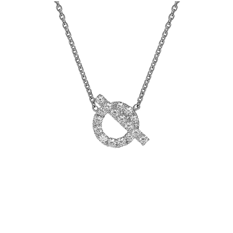 爱马仕(hermes)项链 女士 finesse小q白金镶嵌女项链 默认1