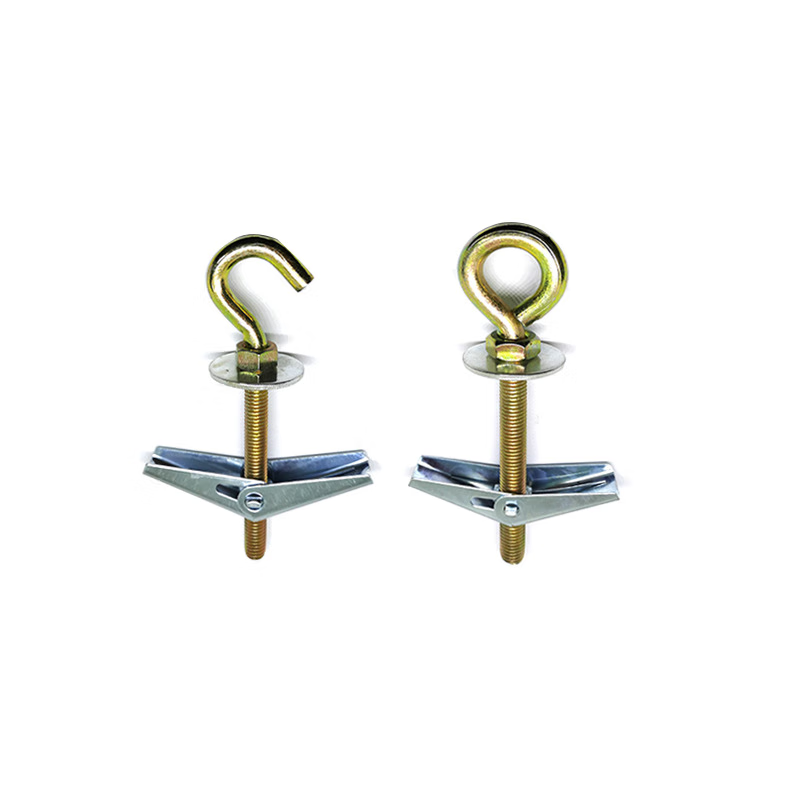 供应中空膨胀挂钩 石膏板膨胀螺丝  铁飞机空心墙钩子吊钩 m4 90