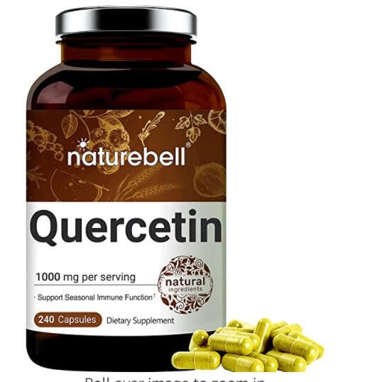 美国naturebellquercetin槲皮素高含量肺部健康1000mg