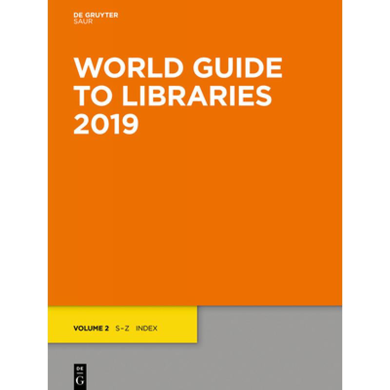 预订 world guide to libraries 2019