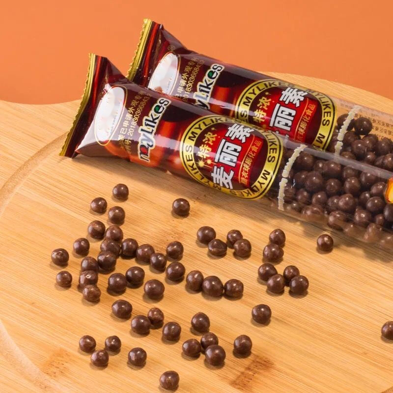 特浓麦丽素巧克力豆童年回忆怀旧网红休闲小零食品批发独立包装 10包