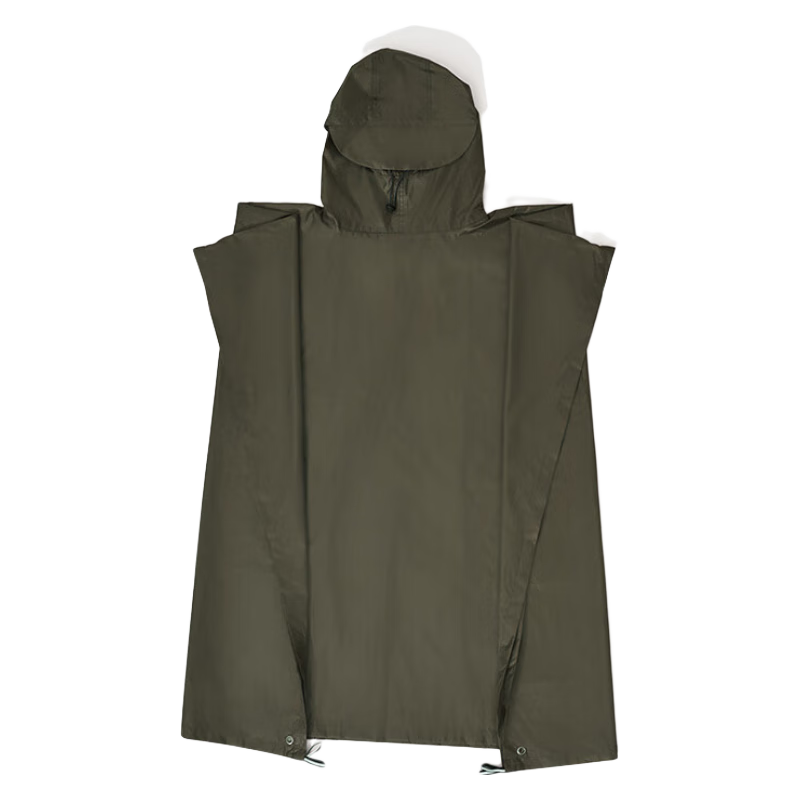 牧高笛 MOBIGARDEN 雨披 户外露营多功能成人雨衣便携式轻量天幕地席 涤纶款/游骑兵绿 74.1元