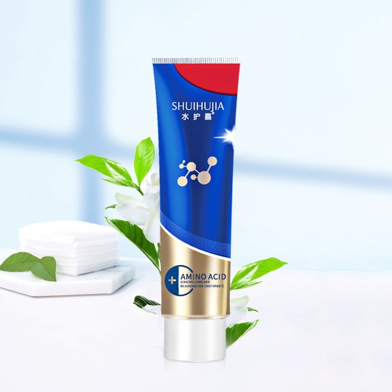 水护嘉(shuihujia)【5支装】 氨基酸茉莉花香牙膏100g 清新口气  洁净