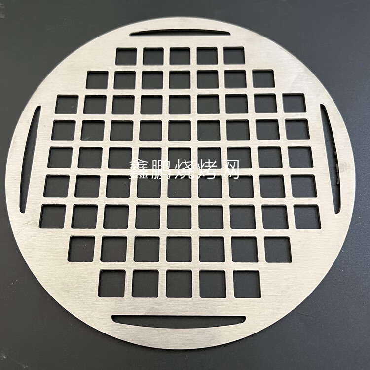 闲誓冲孔烧烤网304不锈钢方孔网片加厚烤肉网商用一体成型日式烤盘