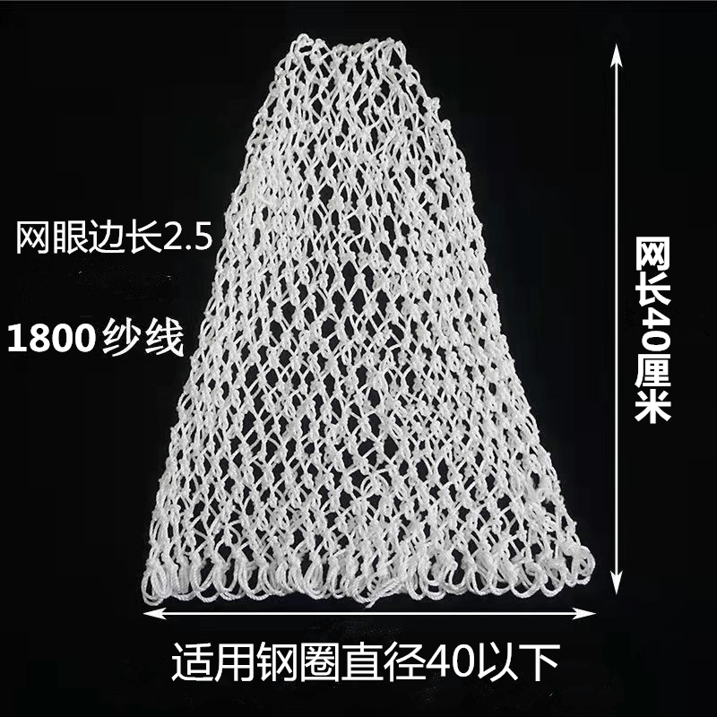 smvp捕鱼捞鱼尼龙抄鱼鱼网兜加粗捞大小鱼渔网子抄网兜手工编织鱼网袋