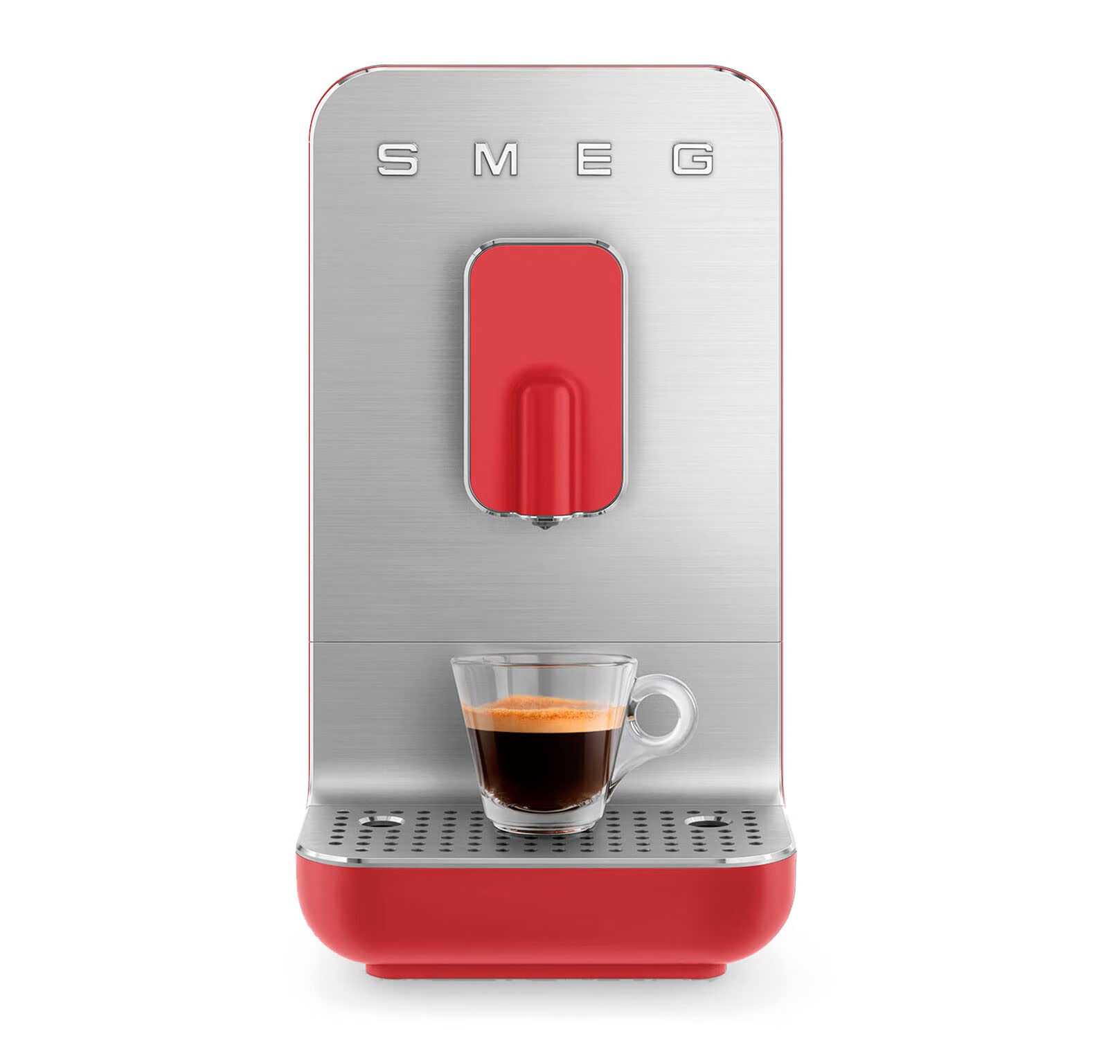 SMEG 斯麥格全自動(dòng)咖啡機 家用小型意式美式家用辦公 紅色