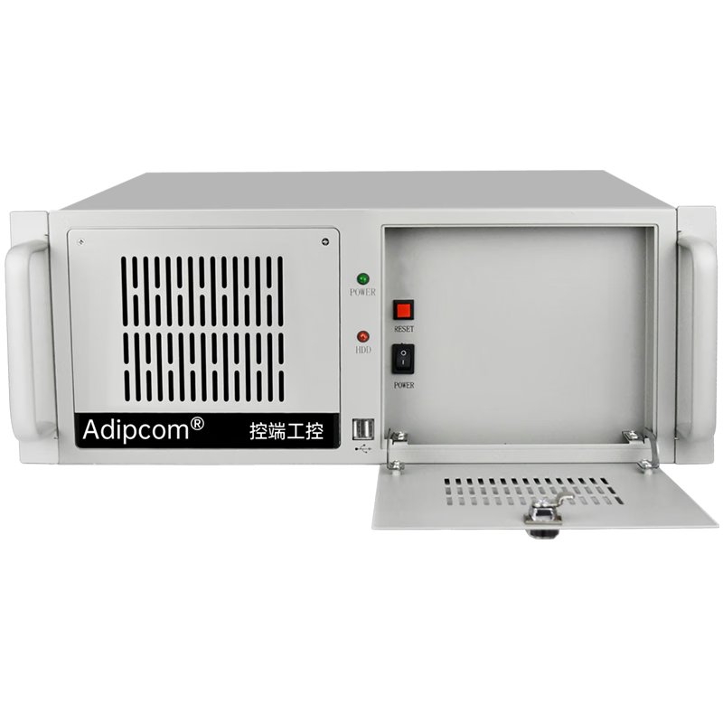 adipcom控端IPC-610L工控机酷睿12代兼容研华工业电脑主机GPU深度学习 IPC-610L/i3-12100/500W 8G内存/256G SSD