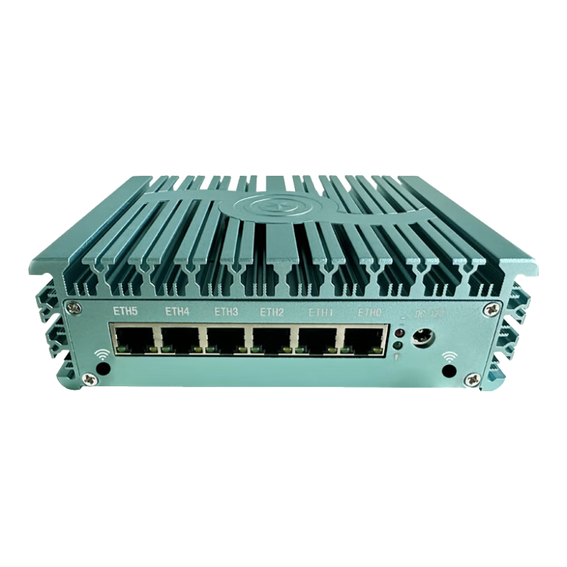 FISUSEN飛速訊全新6網(wǎng)口n100軟路由n305/N150無線WIFI6工控機(jī)2.5G企業(yè)級(jí)路由器x86 6口n100正式版 32G+1T盤