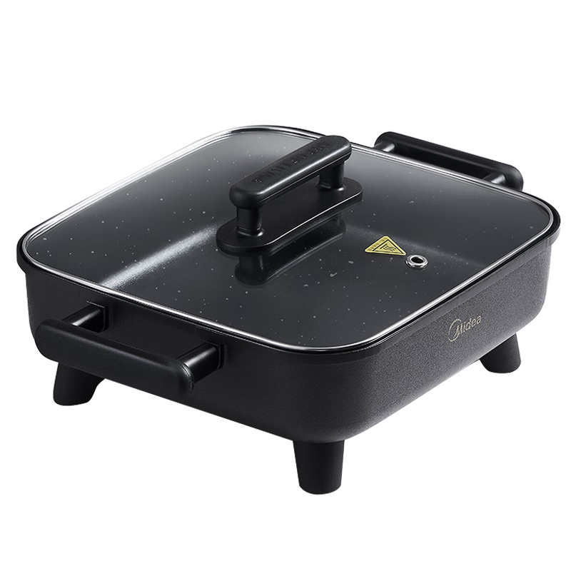 美的（Midea）电火锅 电炒锅家用多功能电锅煎烤涮一体电热电煮锅6L 火锅锅不粘烤鱼锅MC-DY3030Easy101