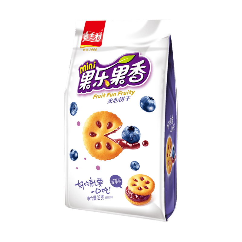 嘉士利果乐果香夹心饼干袋装果酱迷你小包装便携多种口味儿童零食早餐