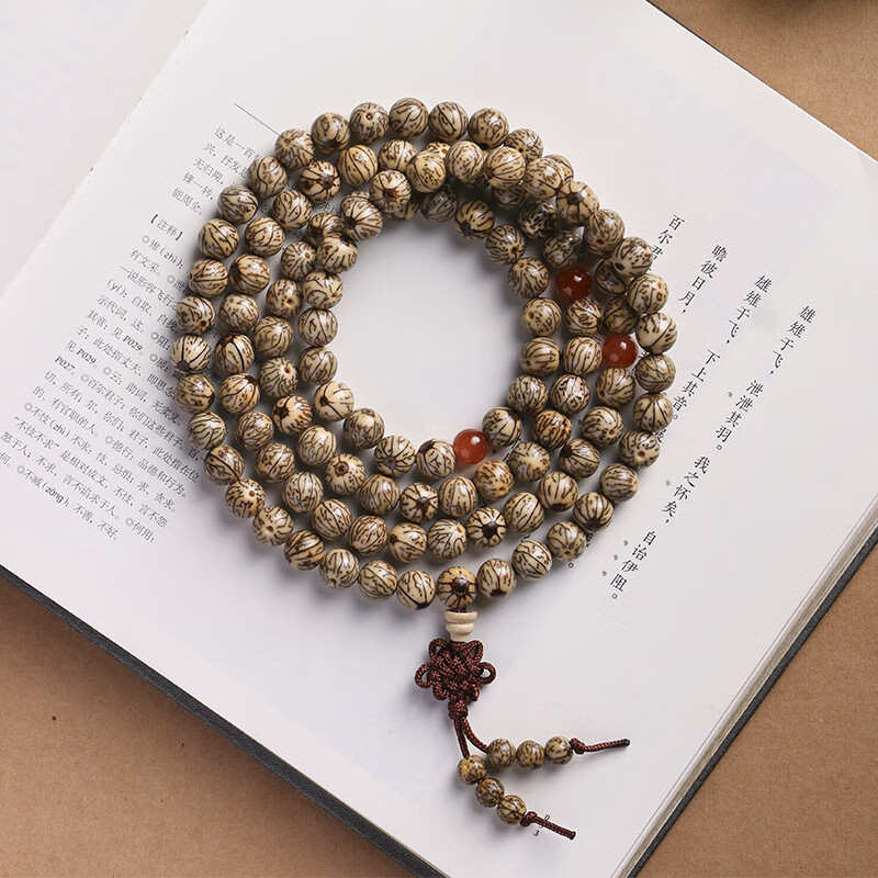 金线银线菩提子108颗念珠佛珠手链文艺复古多圈男女手持手串 金线菩提