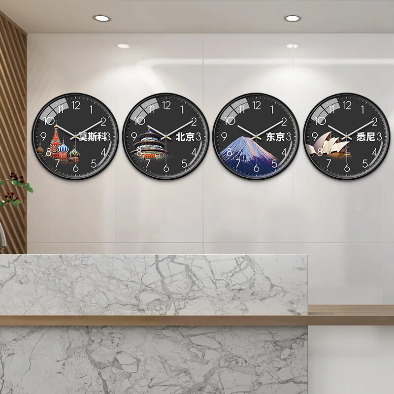 钟专用可定制酒店大堂挂钟宾馆旅社前台背景墙钟表时尚世 中文版北京