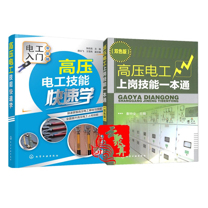 高压电工上岗技能一本通+高压电工技能快速学 电工入门书 高压电工自学书籍 高压电工作业技术 高压电器