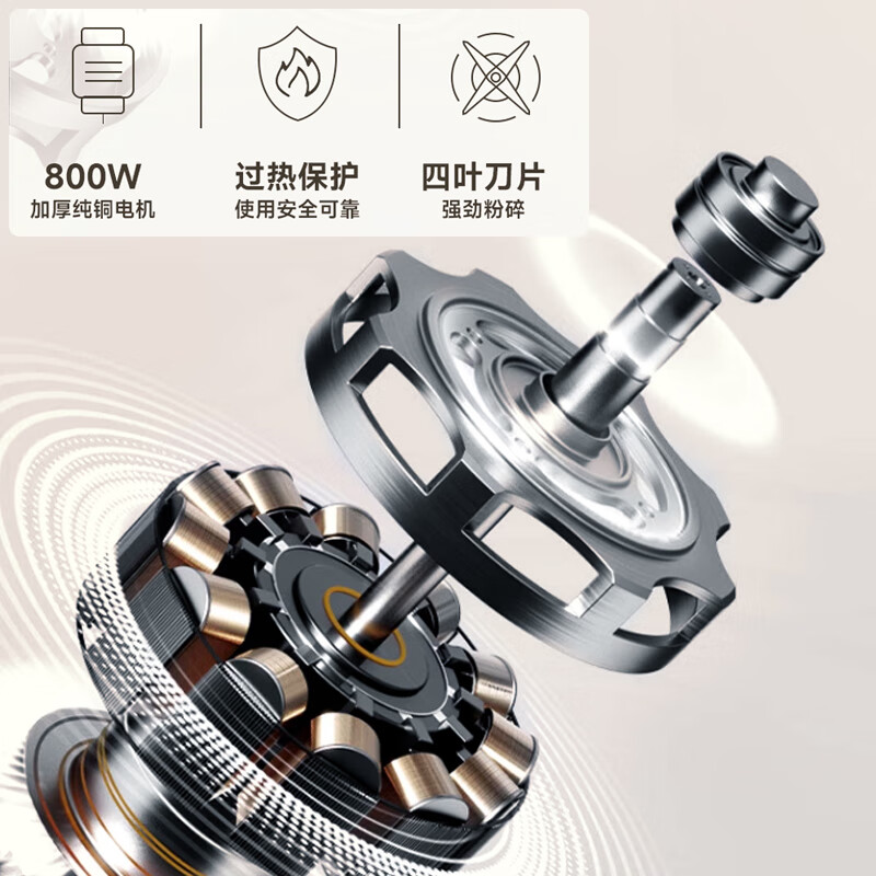 天东干湿两用磨粉机家用小型绞肉粉碎机五谷杂粮研磨机水果超细打粉机破壁机调料湿米玉米粉花生打豆浆 松绿色【加粗电机】1200克/1000W+六片钢刀