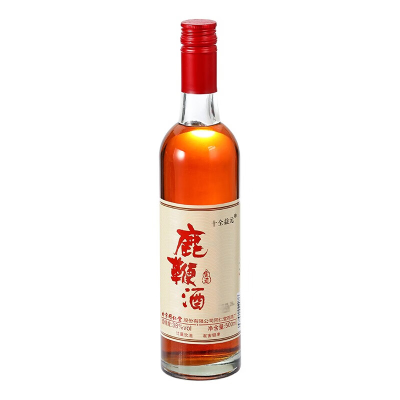 同仁堂 鹿鞭酒 38度鹿鞭酒 500ml 1瓶装