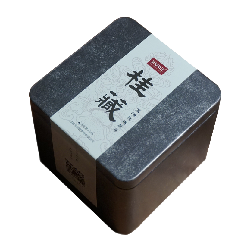茶女小汪桂花藏茶118g雅安藏茶南路邊茶四川黑茶毛尖散茶芽細(xì)周公山出廠