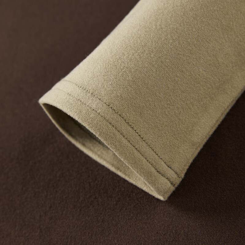 乐町拼色印花上衣长袖T恤女插肩撞色紧身T恤女C2CPD4120 咖啡色 S